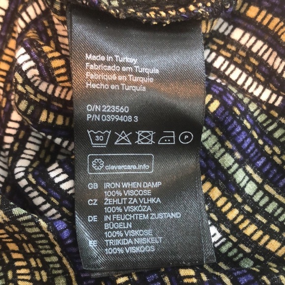 H&M Multi Colored Strip Shoulder Tie Tank Top 6 - Picture 7 of 9